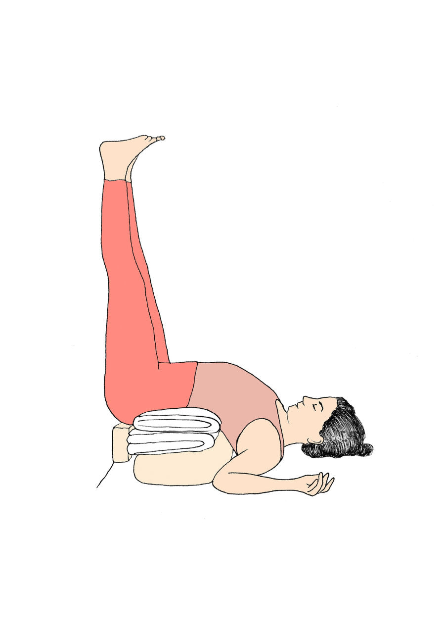 Svejar Yoga Art - Cards - Viparita Karani