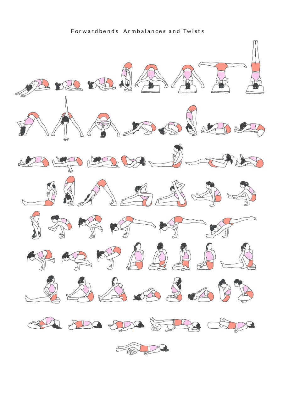 YOGASANA CHART (YOGA) | Standing yoga poses, Standing yoga, Yoga poses chart