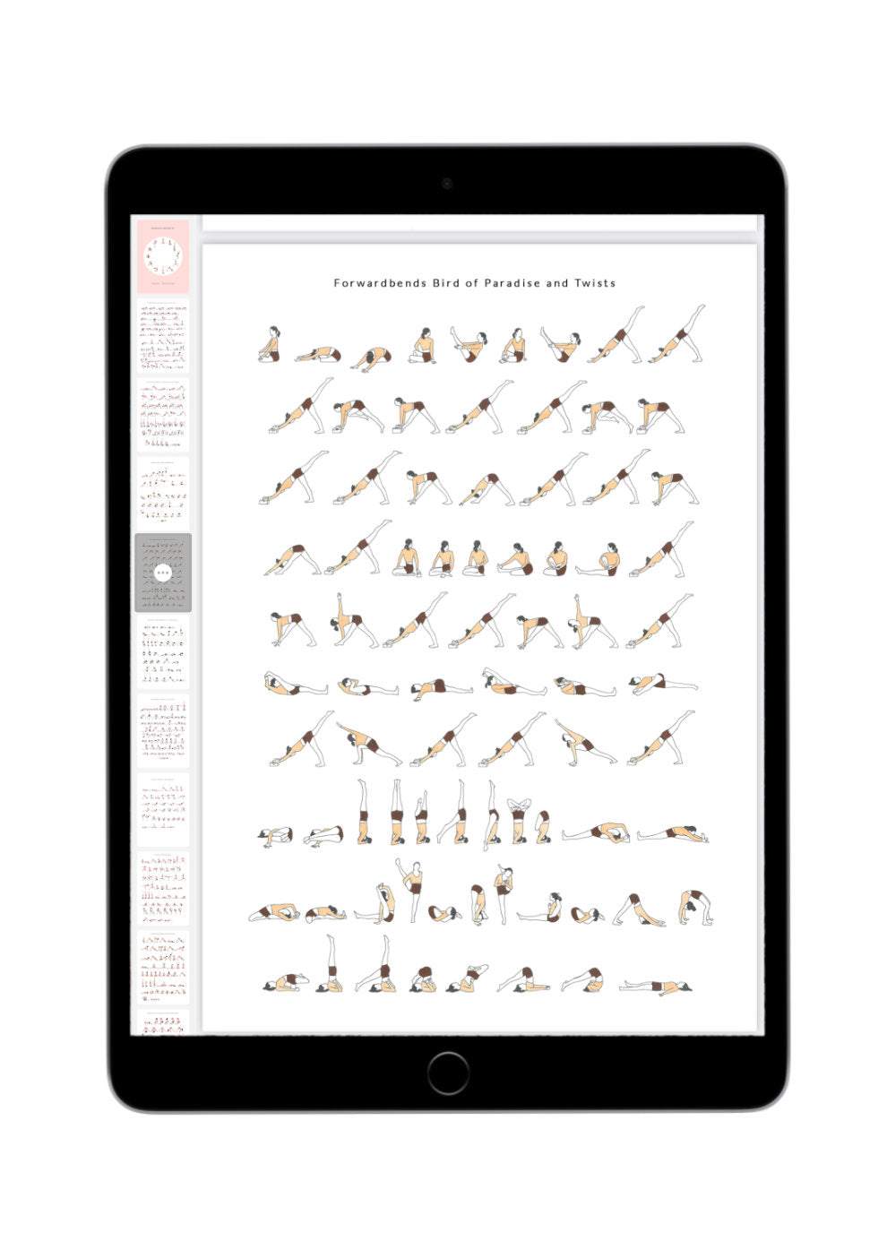 Advanced Yoga Sequence - Mockup iPad