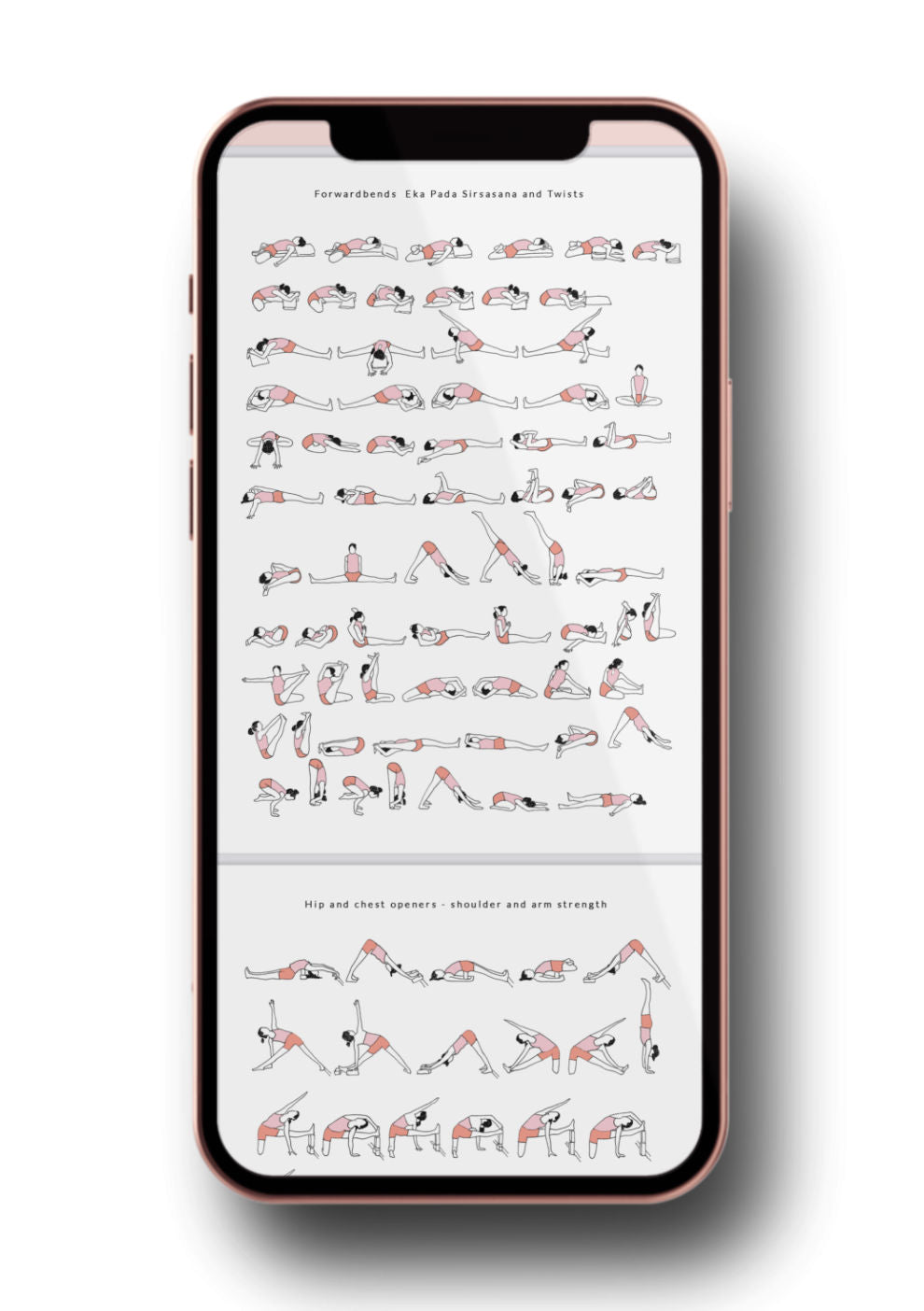 Advanced Yoga Sequence - Mockup iPhone