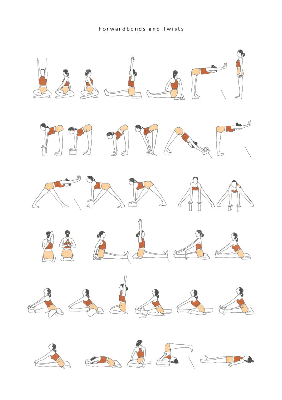 Yoga Poses Printable Chart - 10+ Free PDF Printables | Printablee
