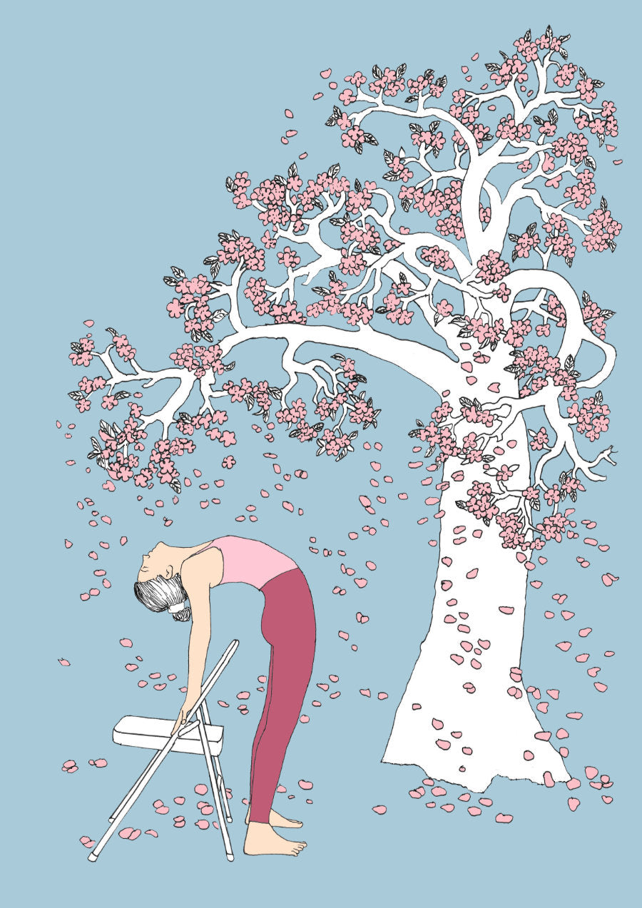 Svejar Yoga Art - Poster - Backbend Blossom Tree 