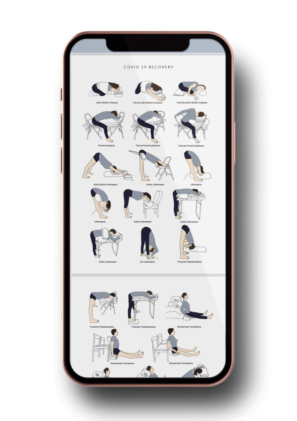 Yogo Sequence Covid-19 Recovery - Mockup iPhone
