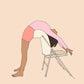Svejar Yoga Art - Cards - Purvottanasana Chair