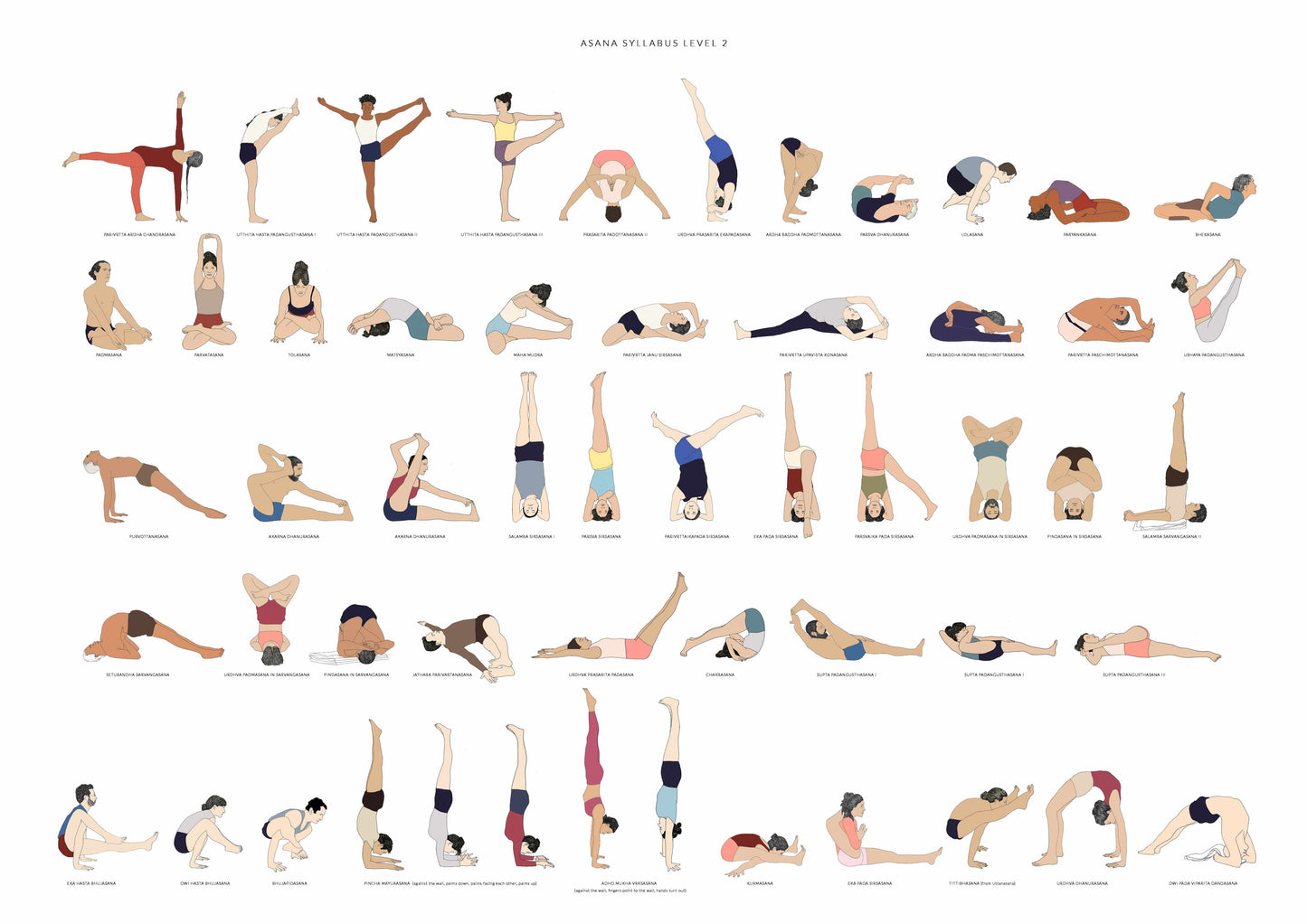 Sevjar Yoga Poster - Asana Syllabus Level 2