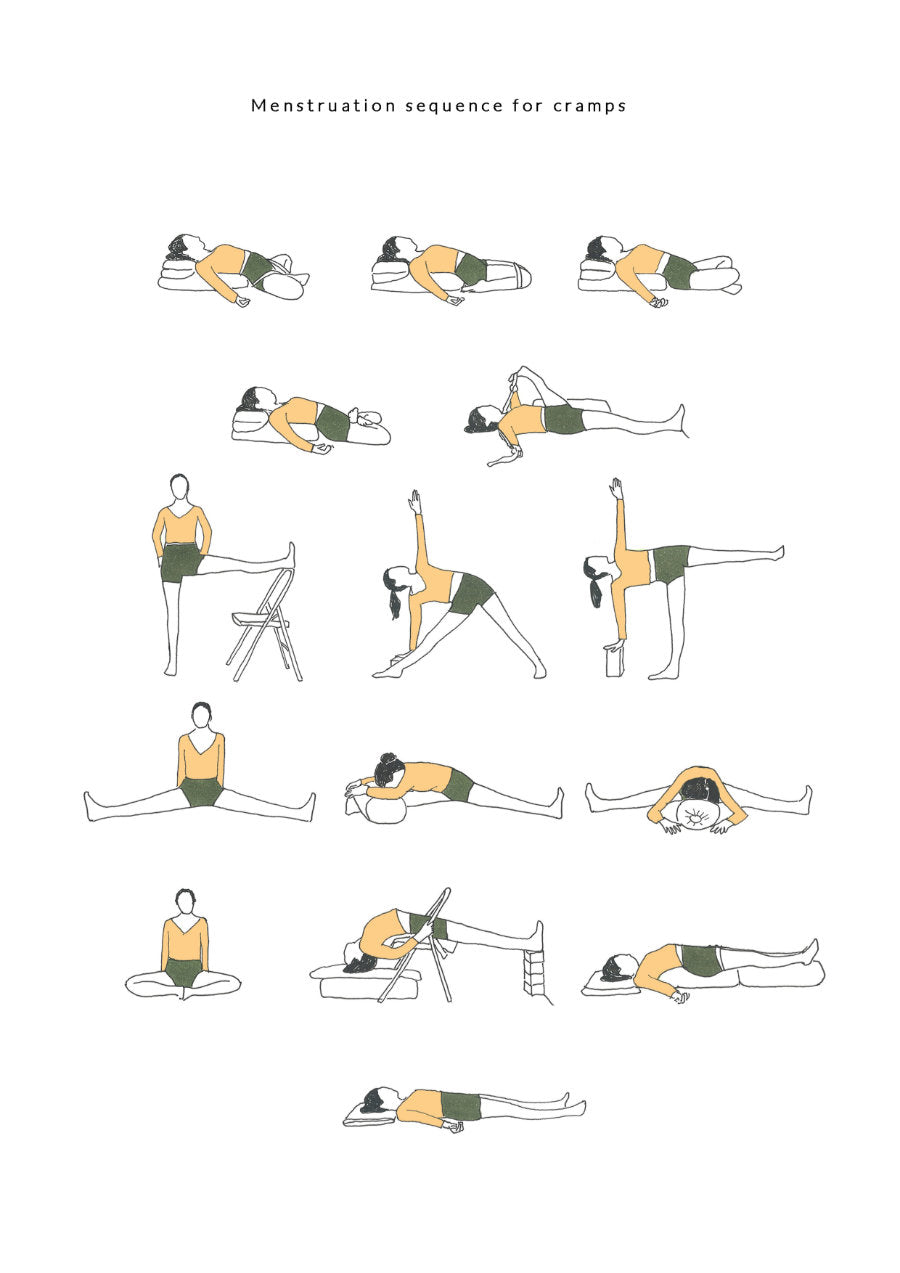 Therapeutic Yoga Sequence - Menstruation sequence for cramps